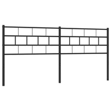 Hoofdbord 200 Cm Metaal Zwart