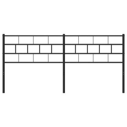 Hoofdbord 200 Cm Metaal Zwart