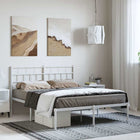 Bedframe metaal 150x200 cm wit