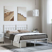 Bedframe metaal 150x200 cm wit