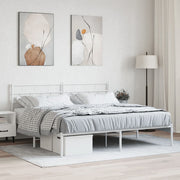 Bedframe metaal wit 183x213 cm