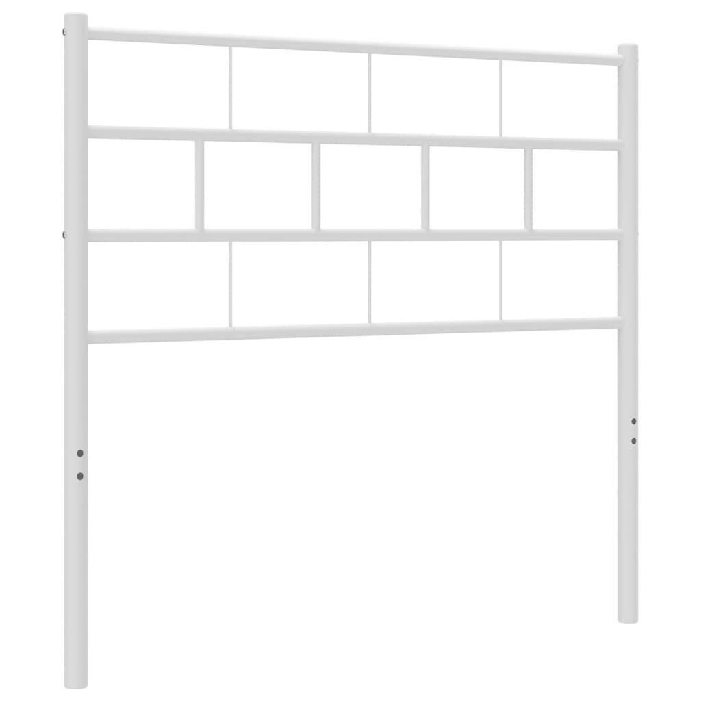 Hoofdbord 75 Cm Metaal Wit