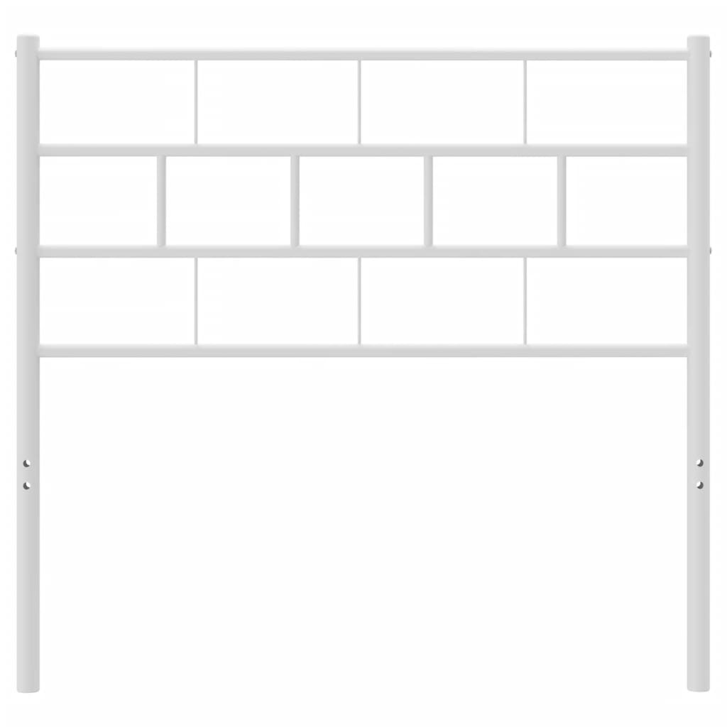 Hoofdbord 75 Cm Metaal Wit