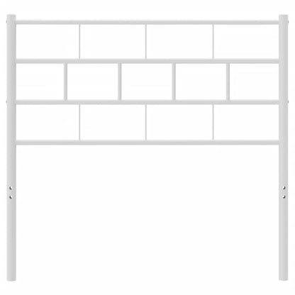 Hoofdbord 75 Cm Metaal Wit