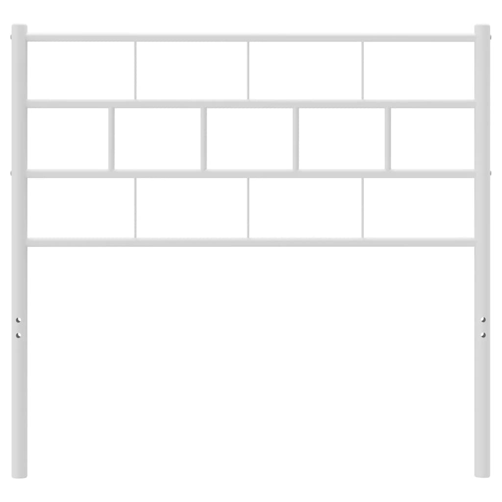 Hoofdbord 80 Cm Metaal Wit
