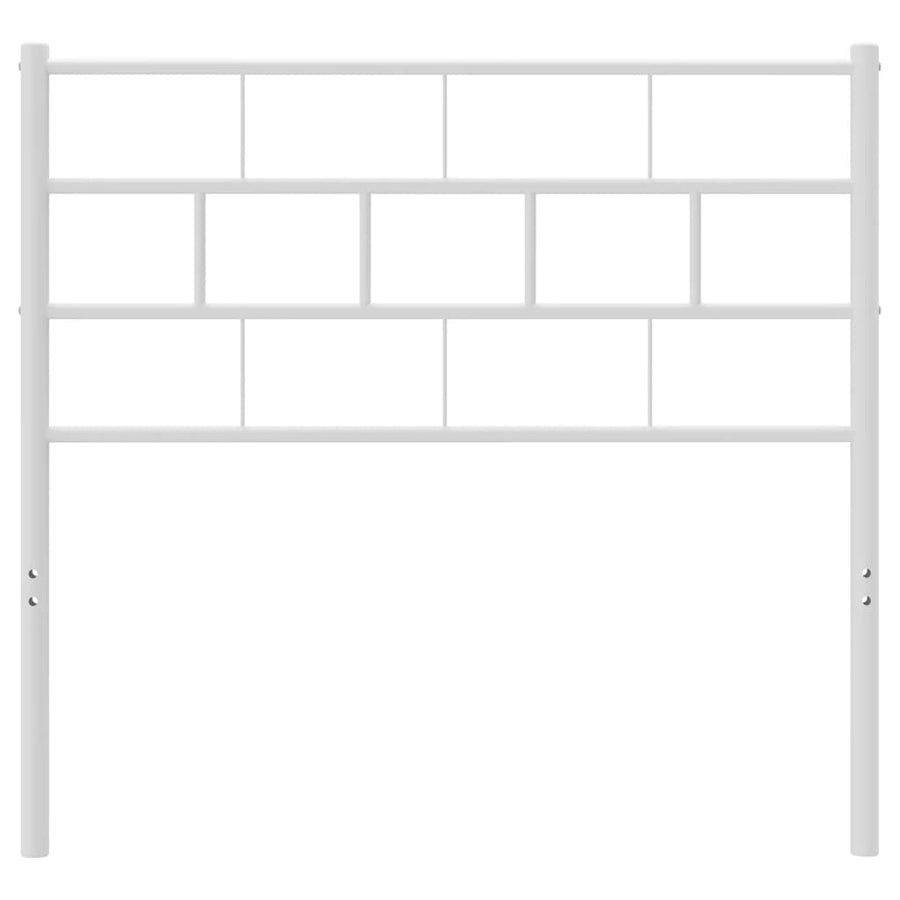 Hoofdbord 80 Cm Metaal Wit