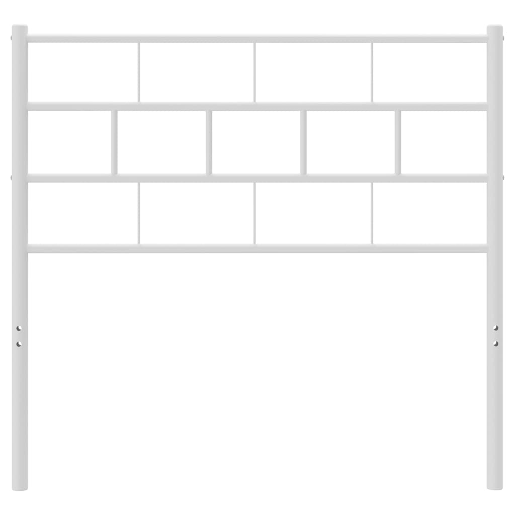 Hoofdbord 107 Cm Metaal Wit