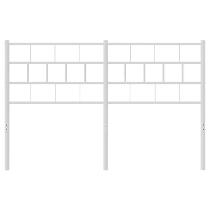 Vervangend hoofdbord 135 cm metaal wit