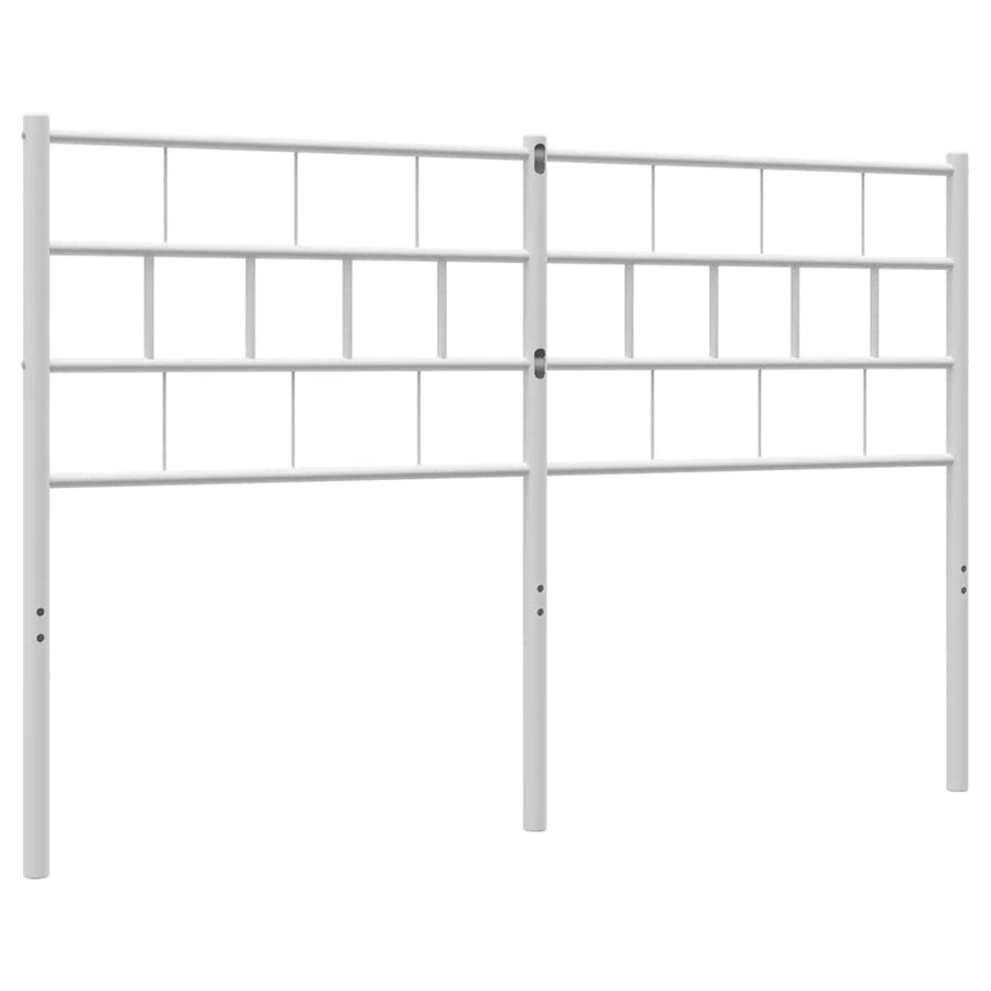 Vervangend hoofdbord 135 cm metaal wit