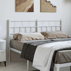 Hoofdbord 135 cm metaal wit
