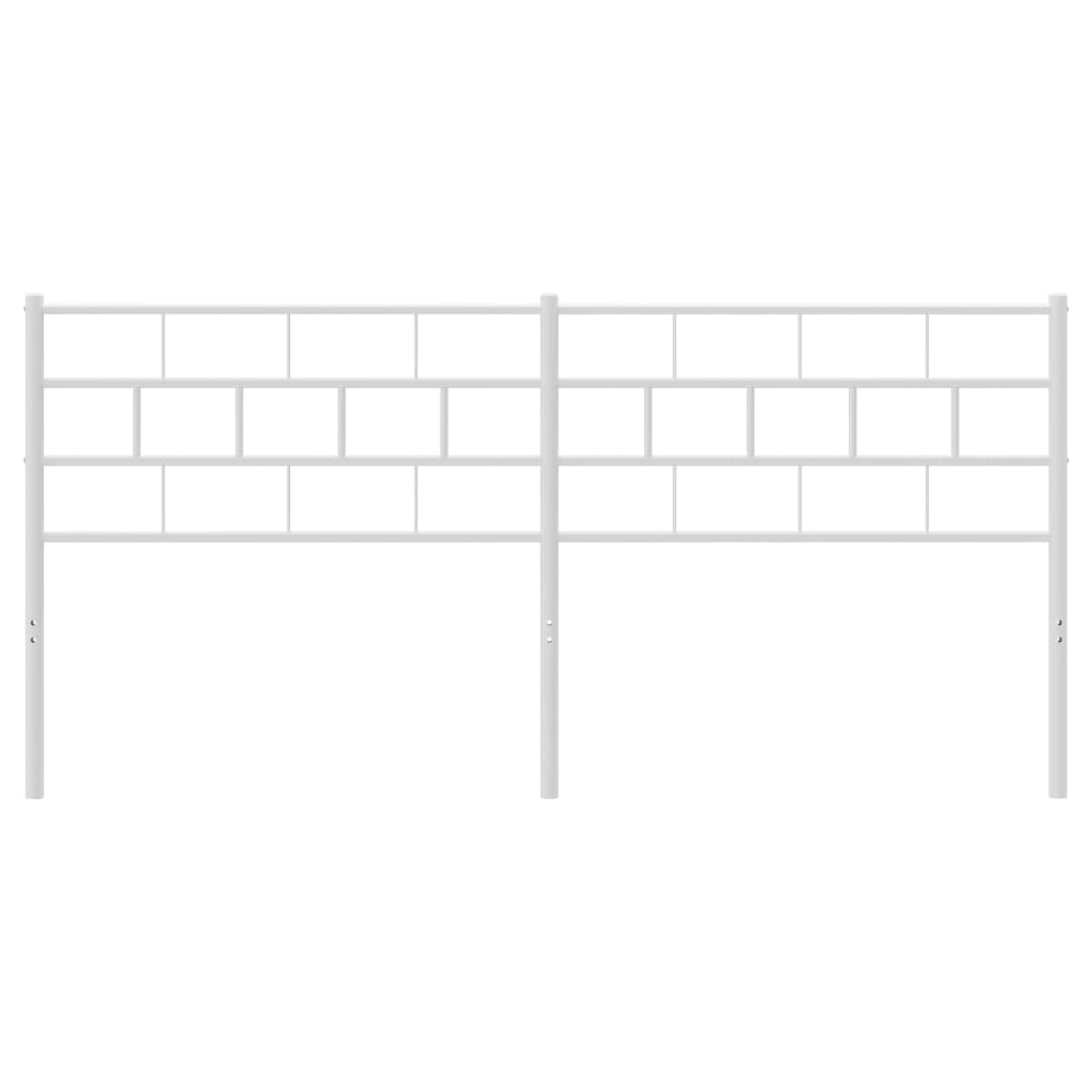 Hoofdbord 180 Cm Metaal Wit