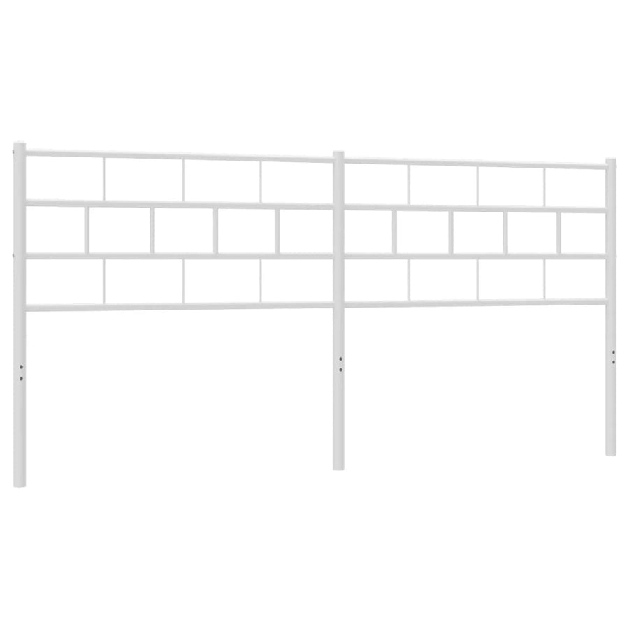Hoofdbord 193 Cm Metaal Wit