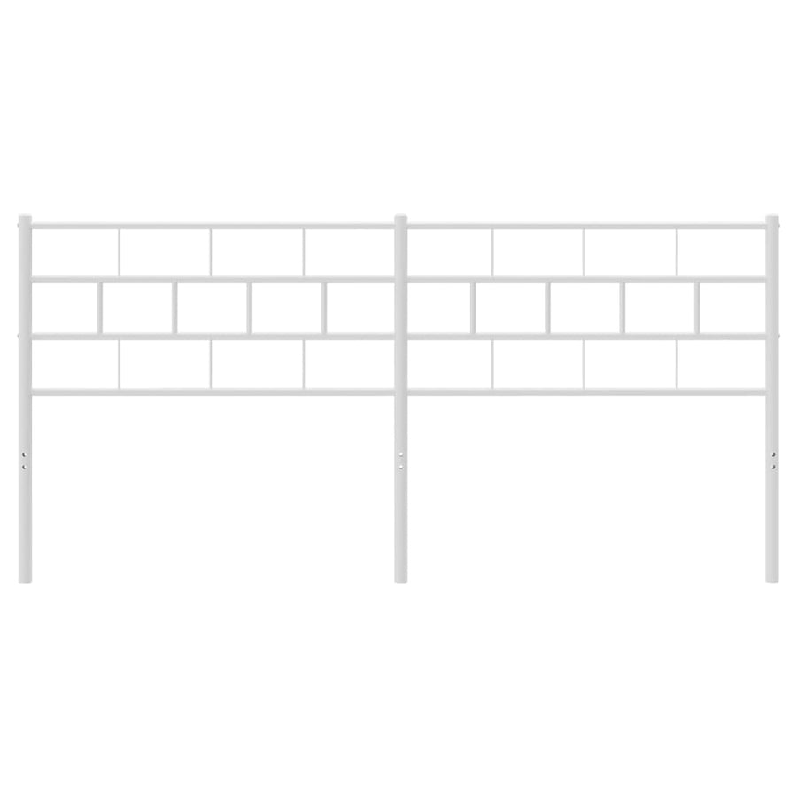 Hoofdbord 193 Cm Metaal Wit