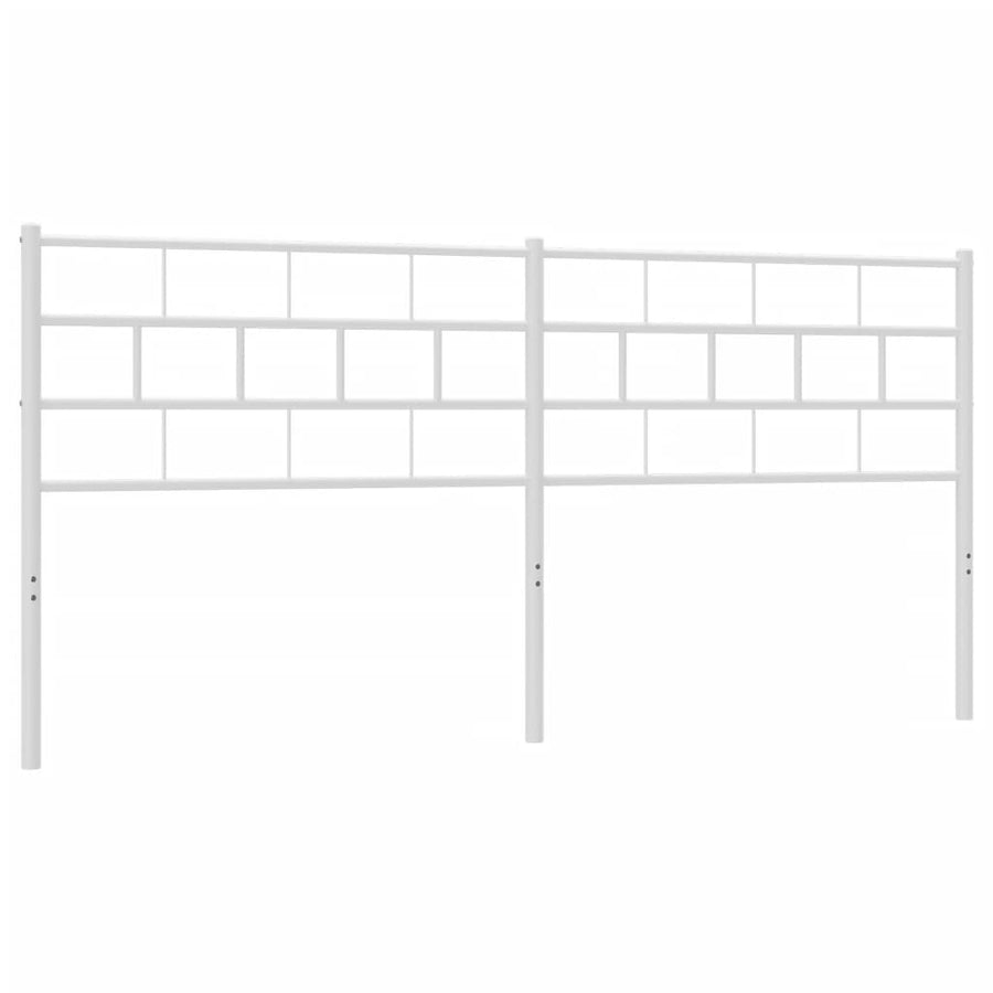 Hoofdbord 200 Cm Metaal Wit