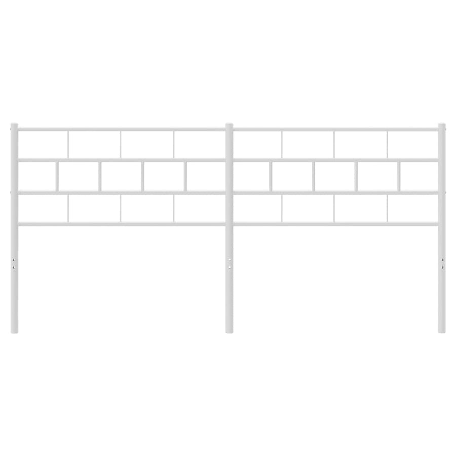 Hoofdbord 200 Cm Metaal Wit