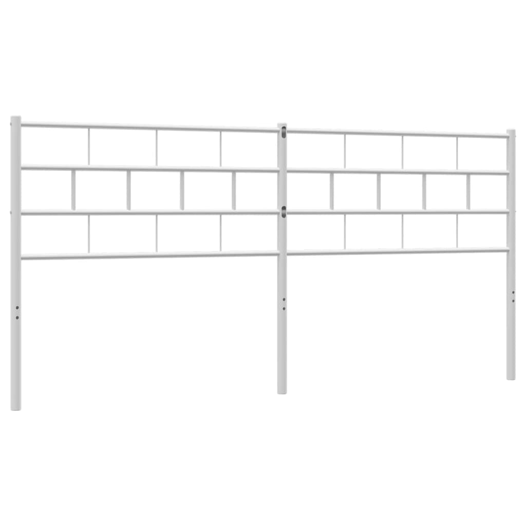 Hoofdbord 200 Cm Metaal Wit