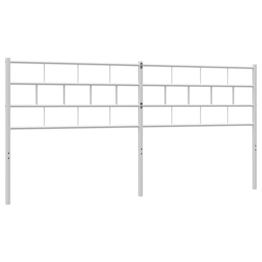 Hoofdbord 200 Cm Metaal Wit