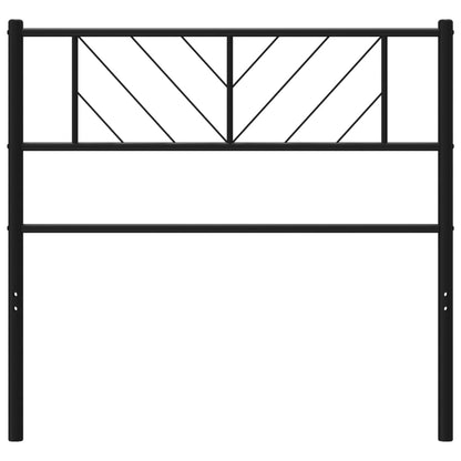 Hoofdbord 75 Cm Metaal Zwart