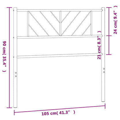 Hoofdbord Metaal 100 cm