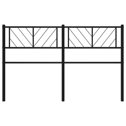 Vervangend hoofdbord 135 cm metaal zwart