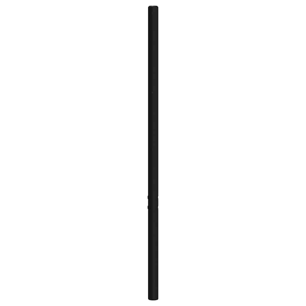 Vervangend hoofdbord 135 cm metaal zwart