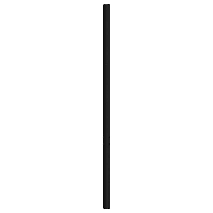 Vervangend hoofdbord 135 cm metaal zwart