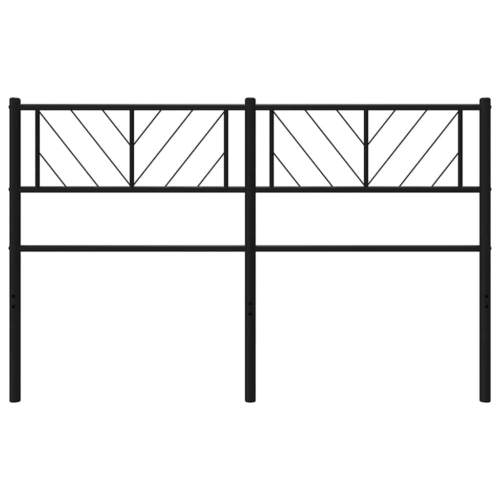 Vervangend hoofdbord 150 cm metaal zwart