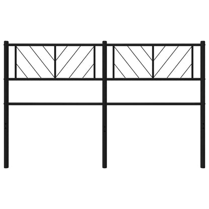 Vervangend hoofdbord 150 cm metaal zwart