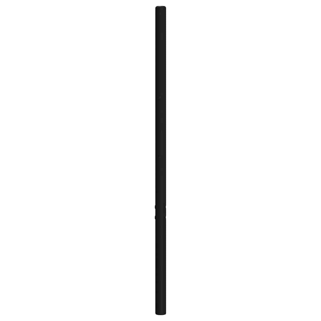 Vervangend hoofdbord 150 cm metaal zwart