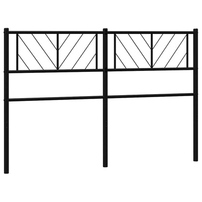 Vervangend hoofdbord 150 cm metaal zwart