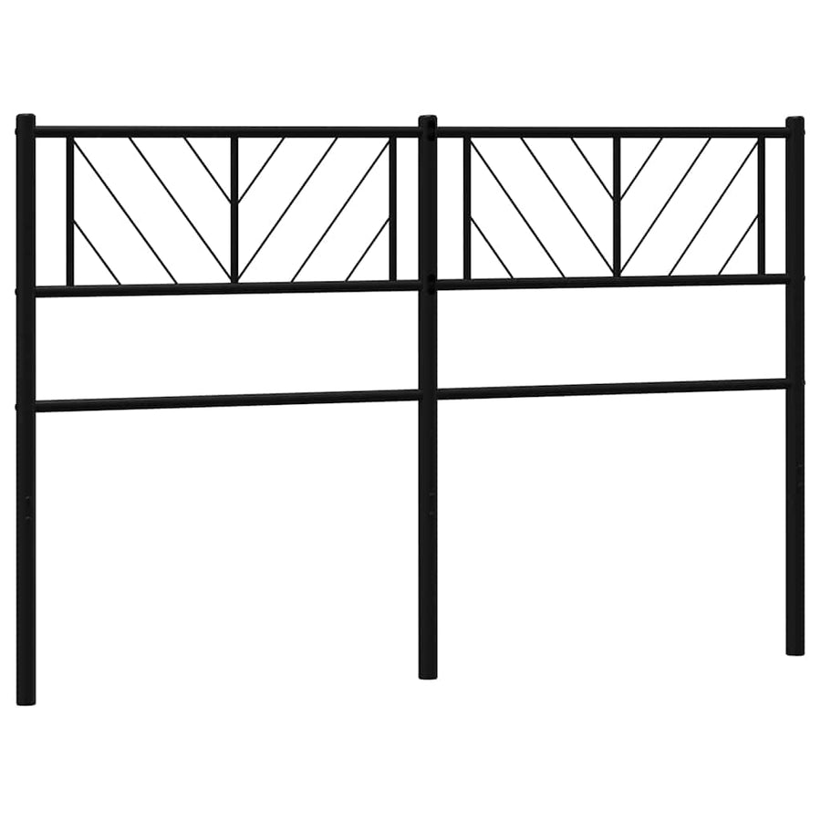 Vervangend hoofdbord 150 cm metaal zwart