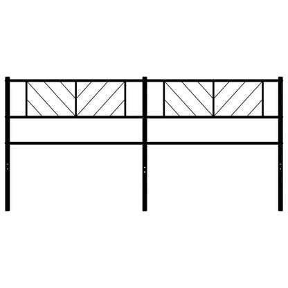 Vervangend hoofdbord 180 cm metaal zwart