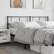 Replacement headboard 193 cm metal black