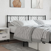 Replacement headboard 200 cm metal black