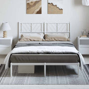 Bedframe metaal wit 135x190 cm