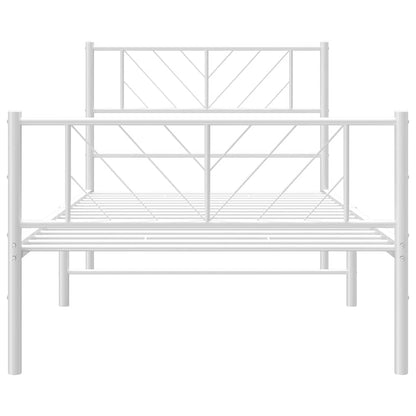 Bedframe Met Hoofd- En Voeteneinde Metaal 100 x 190 cm