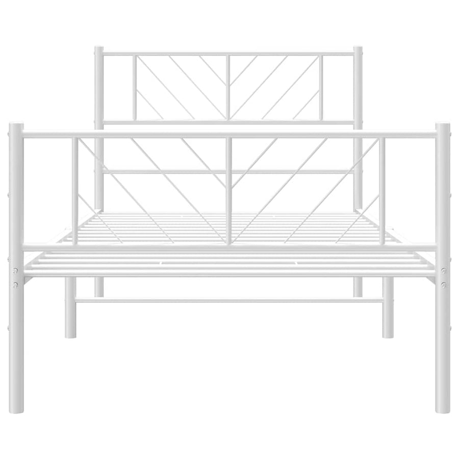 Bedframe Met Hoofd- En Voeteneinde Metaal 100 x 190 cm