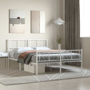Bedframe metaal wit 135x190 cm