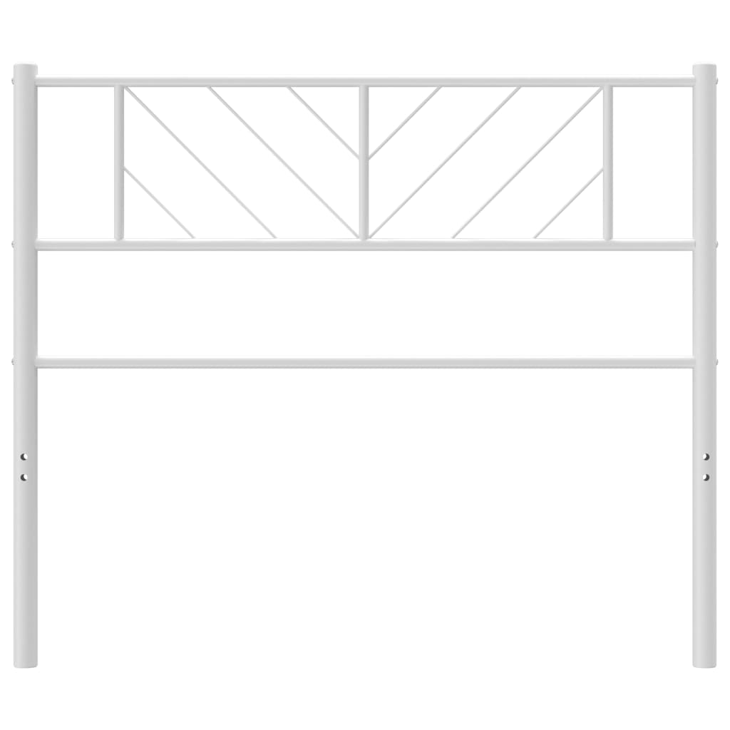 Hoofdbord 75 Cm Metaal Wit