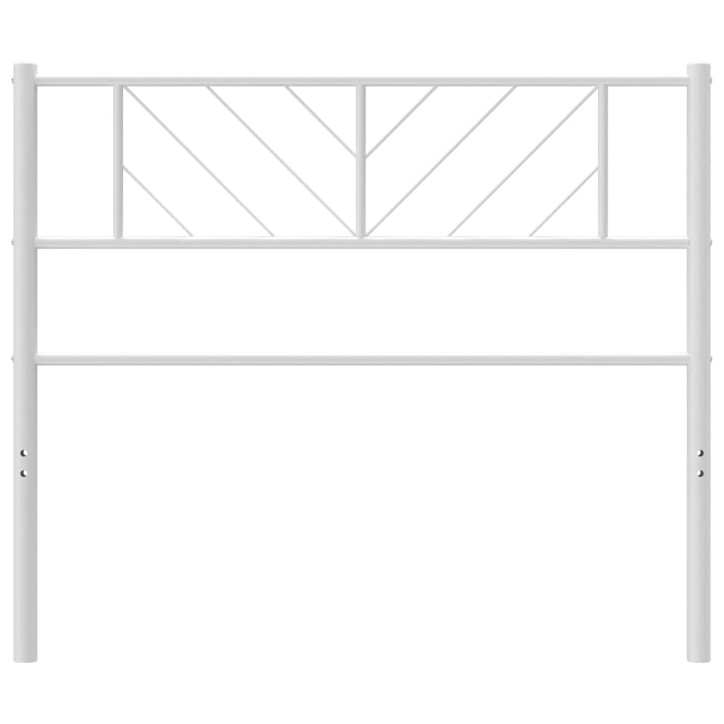 Hoofdbord Metaal 90 cm Wit