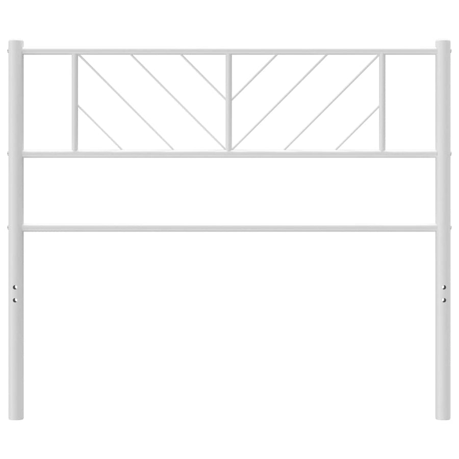 Hoofdbord Metaal 90 cm Wit
