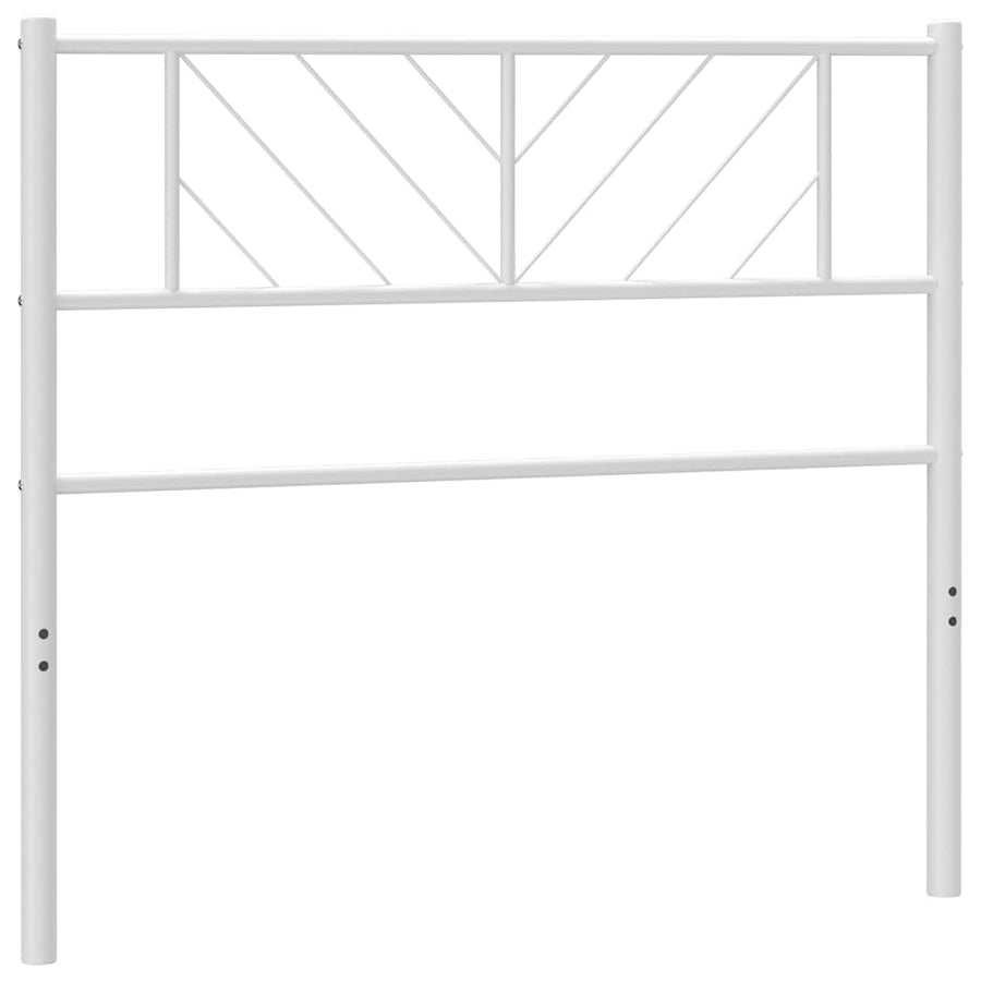Vervangend hoofdbord 100 cm metaal wit