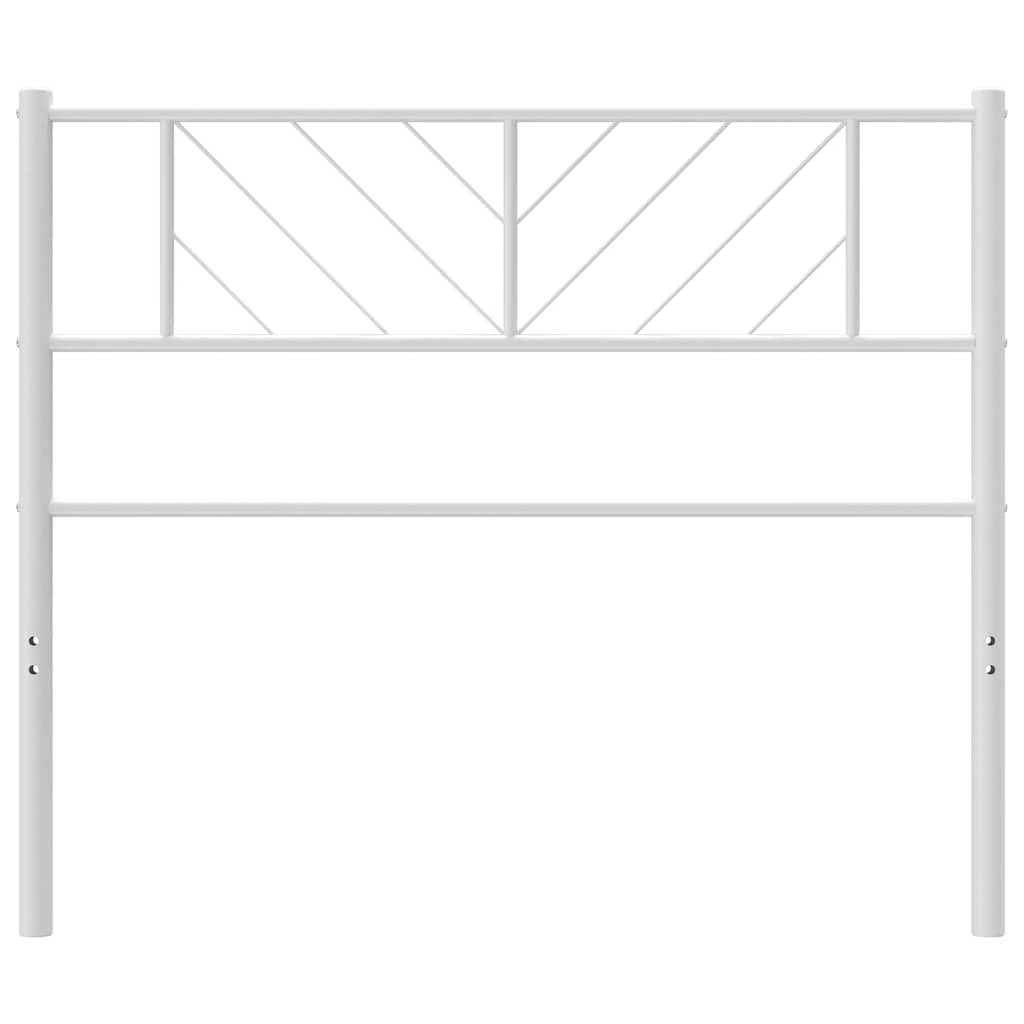 Vervangend hoofdbord 100 cm metaal wit