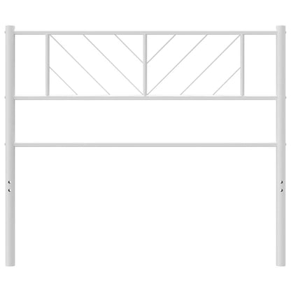 Vervangend hoofdbord 100 cm metaal wit