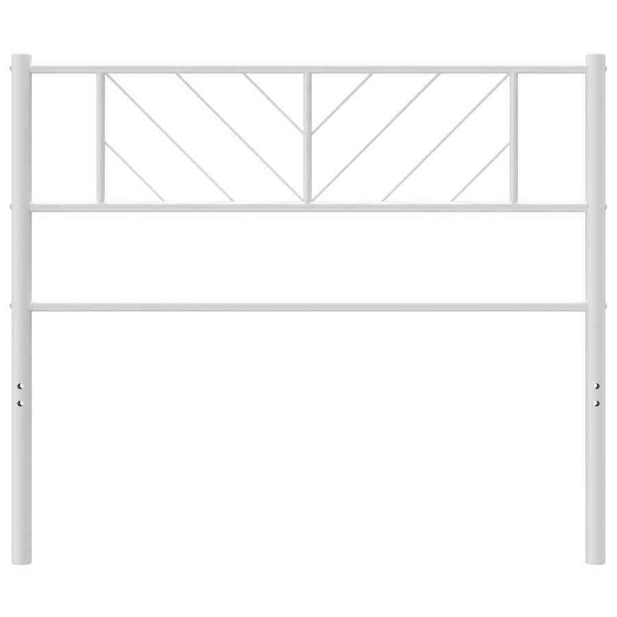 Vervangend hoofdbord 100 cm metaal wit