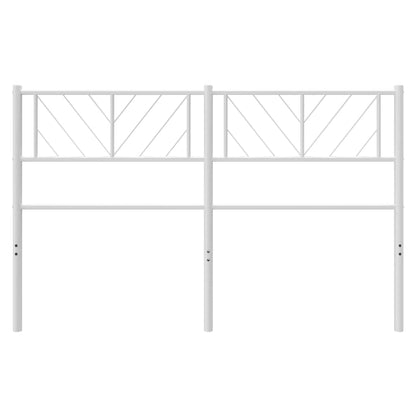 Hoofdbord Metaal 120 cm Wit