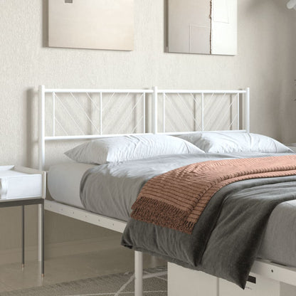 Hoofdbord Metaal 120 cm Wit