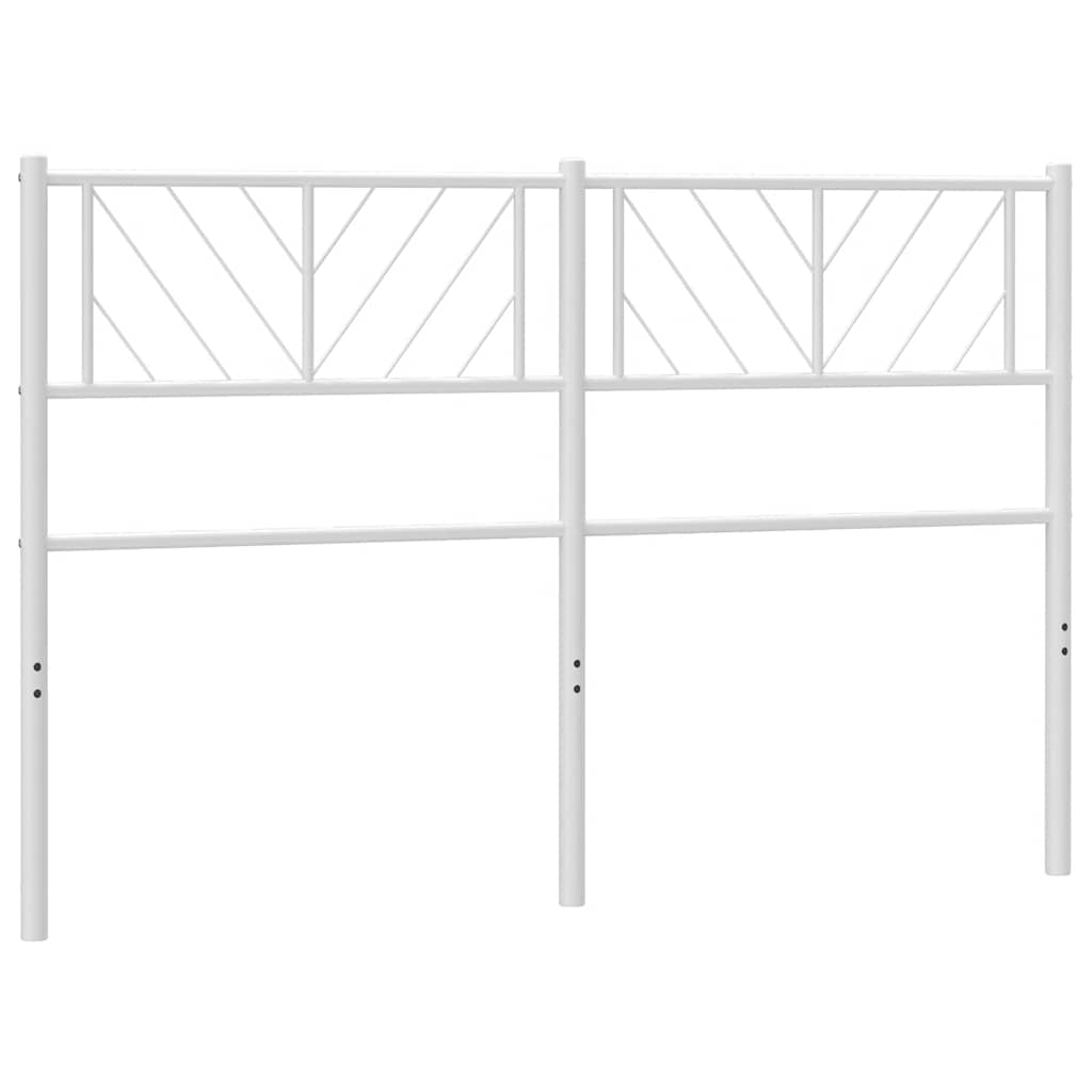 Hoofdbord Metaal 135 cm Wit