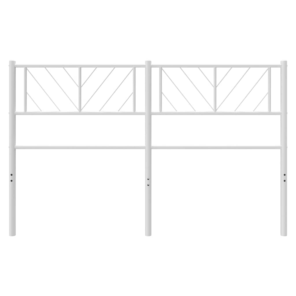 Hoofdbord Metaal 135 cm Wit