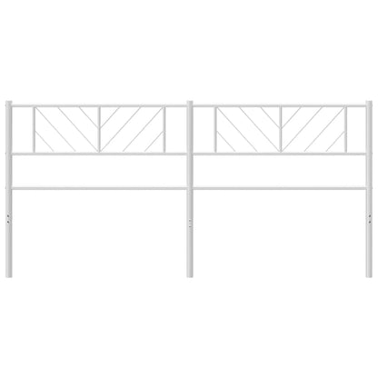 Hoofdbord 180 Cm Metaal Wit